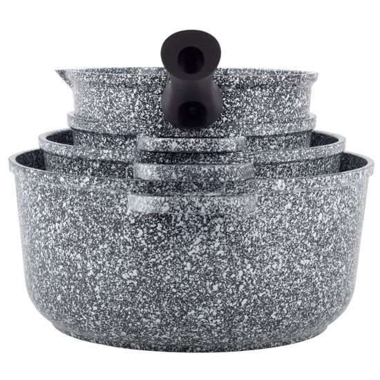 Набор посуды 9 предметов Ofenbach NB 100505 ковш 16 см; кастрюли 16 см; 20 см; 24 см; прихватки 2 шт.