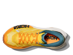 Мужские беговые кроссовки Hoka Mafate X M жёлто-оранжевые