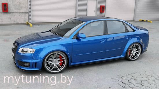 Сплиттеры накладок на пороги для AUDI RS4 B7 (06-08)