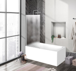 Шторка на ванну BelBagno Uno 90 UNO-V-1-90/150-CH-CR профиль Хром стекло шиншилла