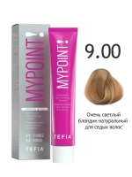 Перманентная крем-краска для волос Tefia MY Mypoint, 9.00 очень светлый блондин натуральный для седых волос, 60 мл