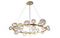 Подвесная люстра Crystal Lux Agata SP24 V2 Gold/Transparente