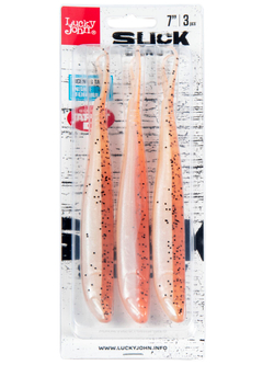 Виброхвост LJ 3D Slick Shad-V 7" (17.8 см), цвет Z21, 3 шт.