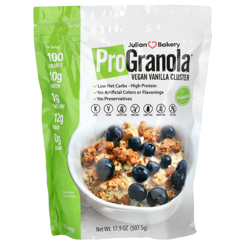 Julian Bakery, Pro Granola, со вкусом веганской ванили, 507,5 г (17,9 унции)