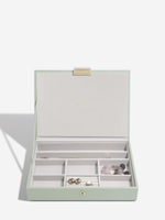 Органайзер для украшений Stackers Classic Jewellery Box Lid - Taupe Woven (Sage Green / светло-зеленый / Sage Green)