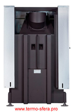 Каминная топка Экокамин ДЕЛЬТА 800 LB два стекла левая принтинг черный шамот