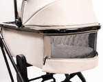 Детская коляска Peppy Tecla 3 в 1 с автокреслом Verona Beige Stone Chrome Edition Бежевый