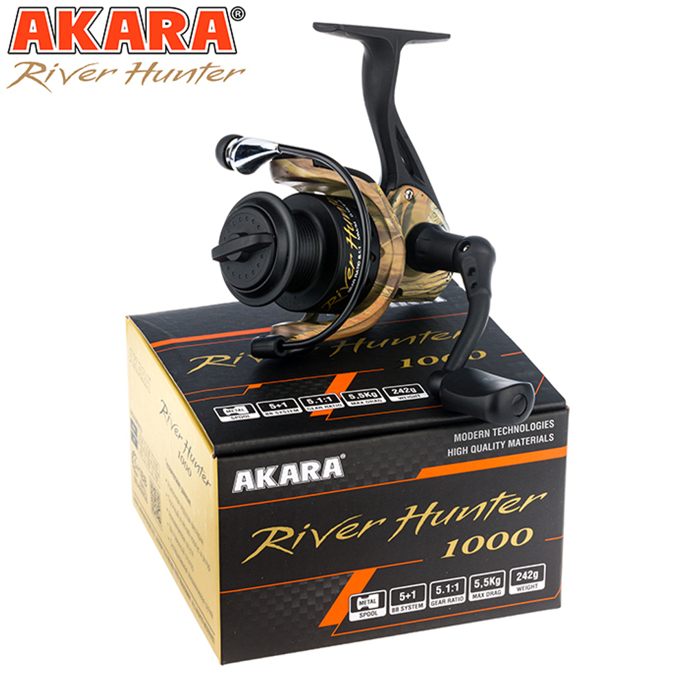 Катушка рыболовная Akara River Hunter 5+1 bb