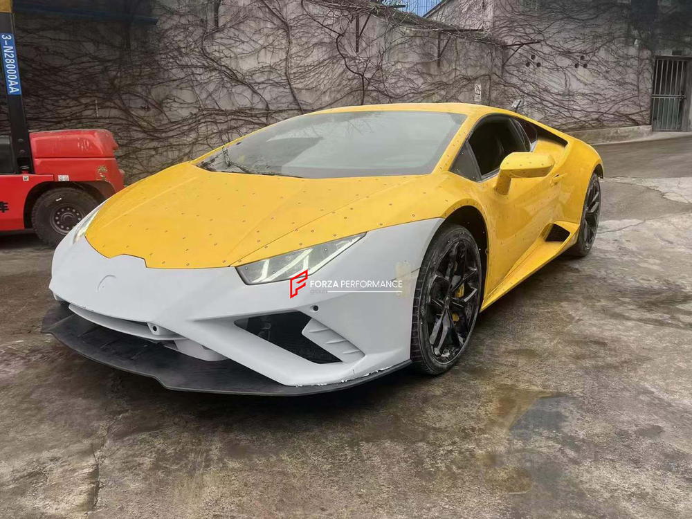 Передний бампер в стиле Tecnica для Lamborghini Huracan LP580 LP610 Evo 2014-2023 Ламборгини Хуракан
