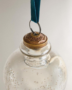 ZARA HOME УКРАШЕНИЯ ДЛЯ РОЖДЕСТВЕНСКОЙ ЁЛКИ В ФОРМЕ КАПЛИ, СЕРЕБРЯНЫЙ