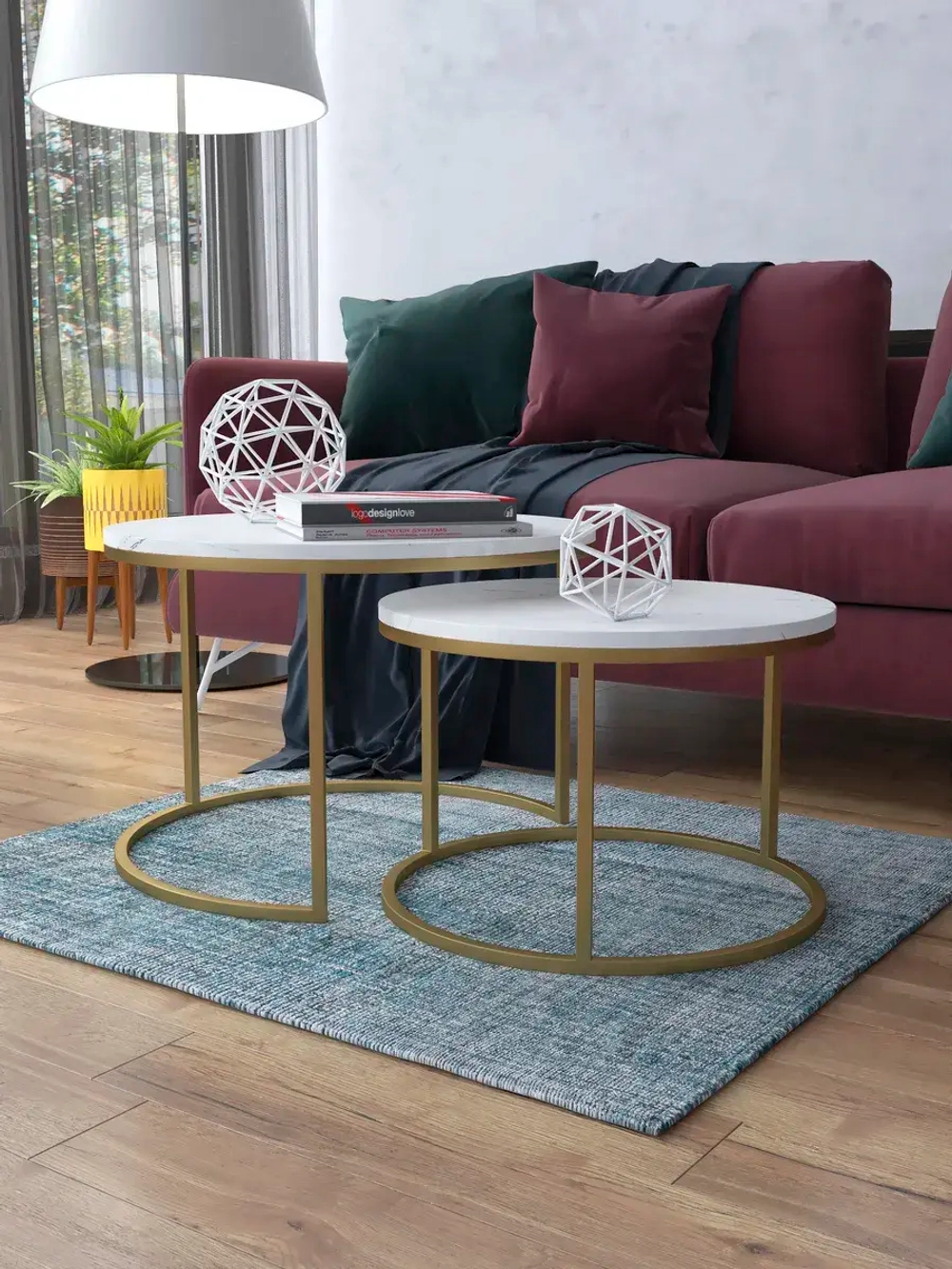 Комплект журнальных столов Акцент - ЗСБГ - МДФ в ПВХ