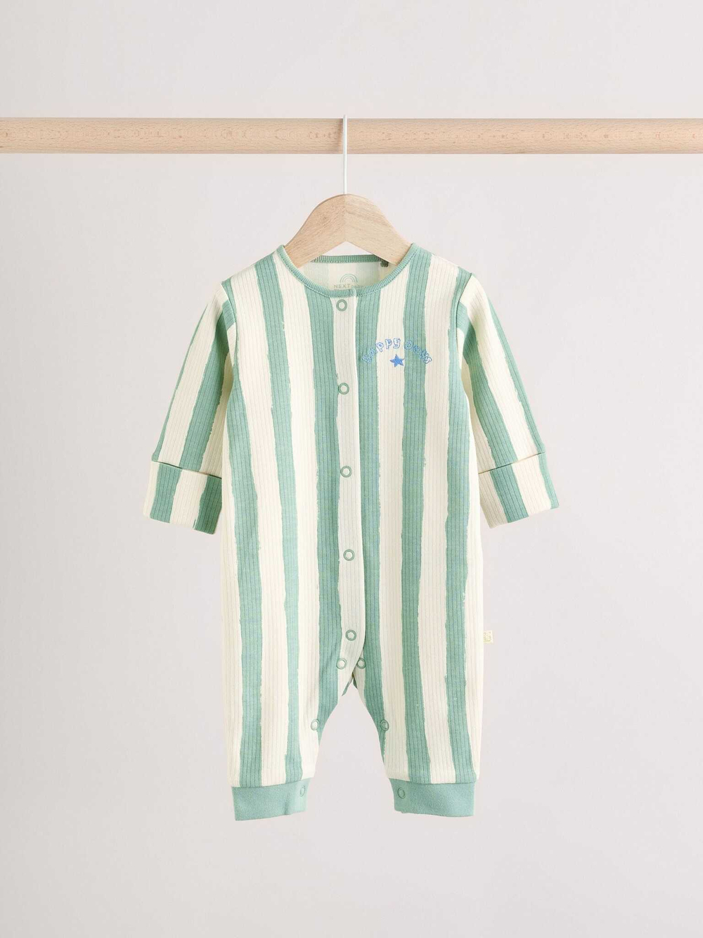 Комбинезон / Cлип для малышей Next E93-183, 3 шт., Бежевый, Мятный, Голубой