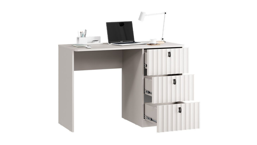 Стол письменный с ящиками Кашемир/Кашемир матовый 109,2х50,5х74,8 см