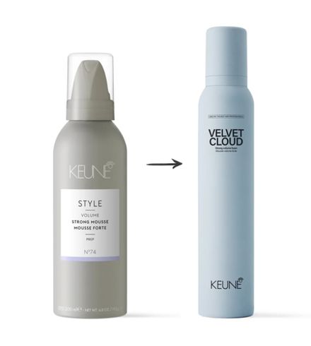 Keune Мусс стронг для объема и плотности волос Вельветовое облако Velvet Cloud 200 мл