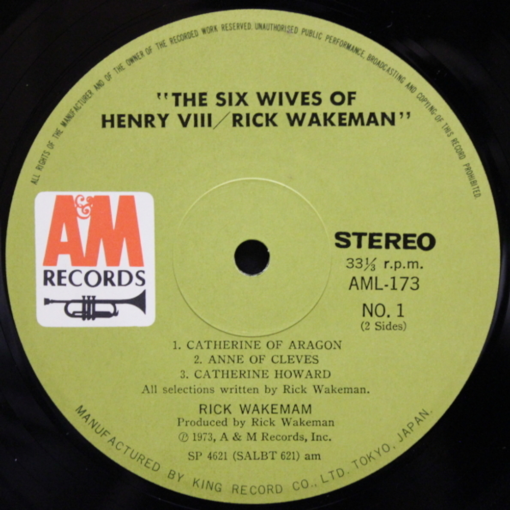 Rick Wakeman / The Six Wives Of Henry VIII (LP)