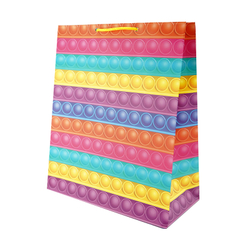 Пакет подарочный "Поп-ит"  26*12*32 см