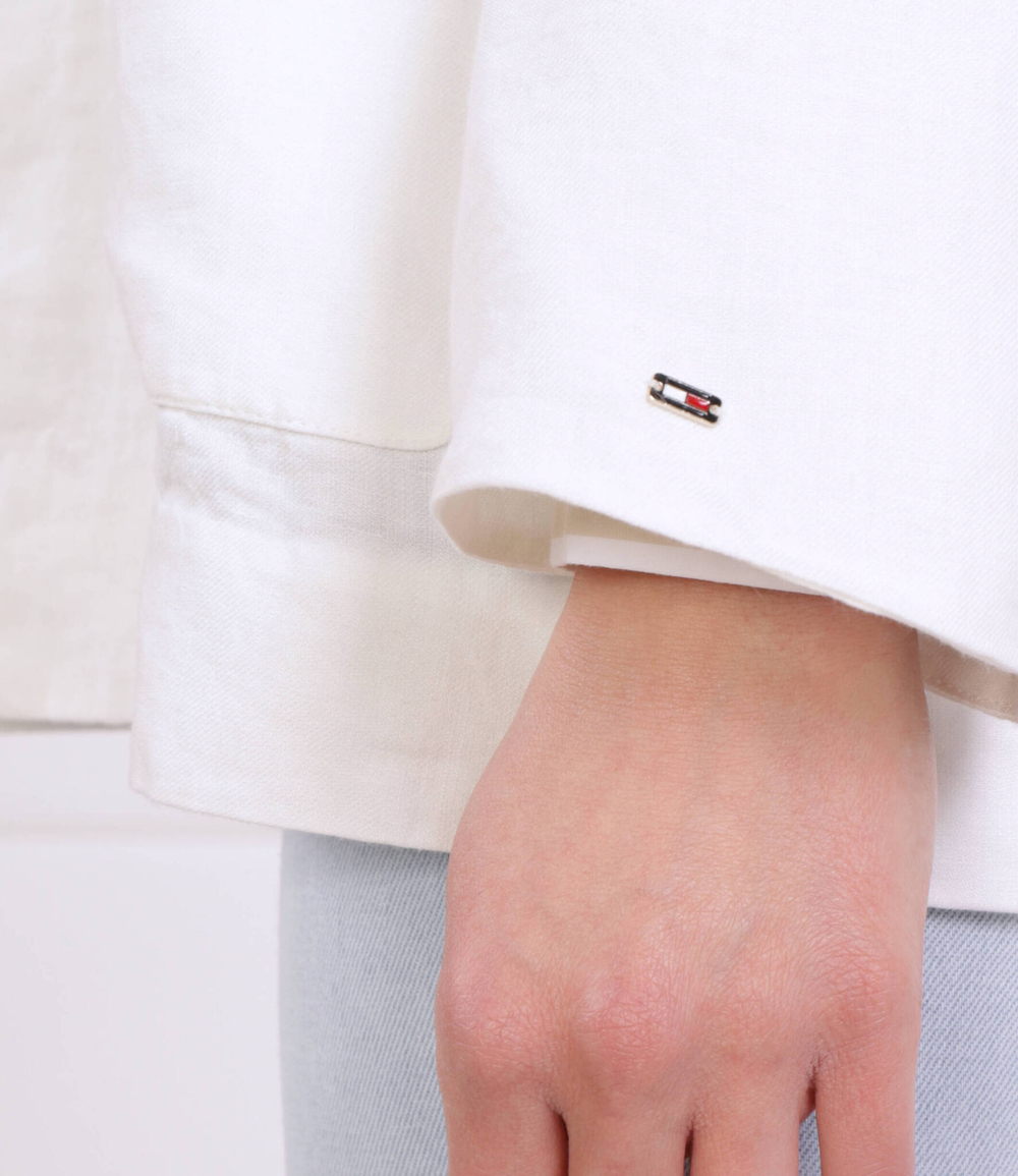 Льняный пиджак CASUAL LINEN SB BLAZER Tommy Hilfiger - белый(WW0WW37774)