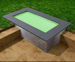 Встраиваемый детский батут для площадок - прямоугольник - 135 х 225