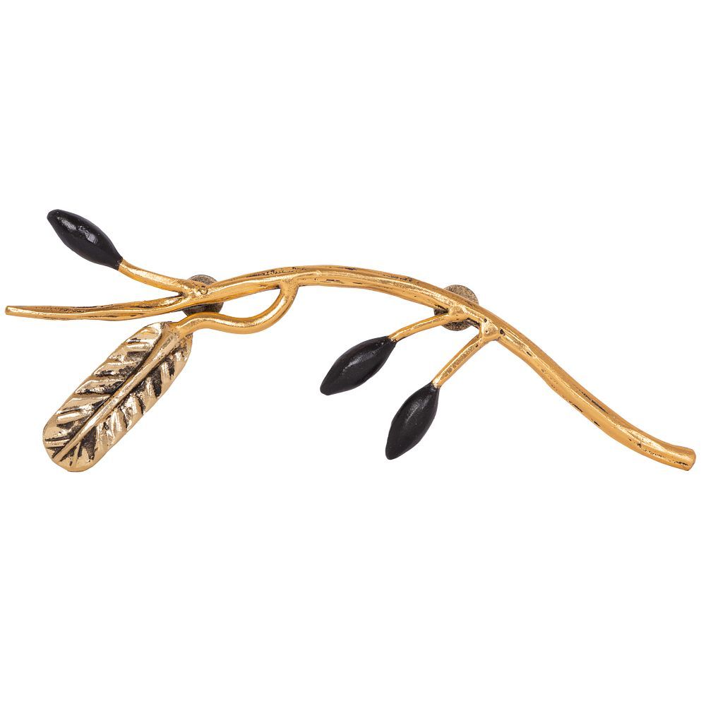 Ручка мебельная скоба Oliva Branch (Олива Бранч) левая Амбер