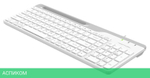 Клавиатура A4Tech Fstyler USB slim White белый/серый (FK25)