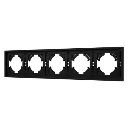 Рамка пластиковая FRM-TENDO-SFPL-5-BK (Arlight, Матовый черный) 054657