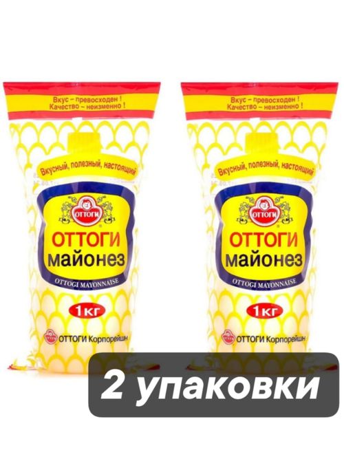 Майонез Ottogi Mayonnaise Оттоги 1 кг, 2 шт