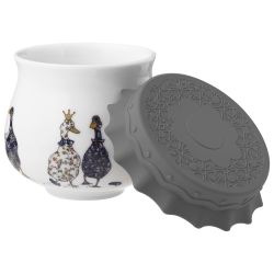 БАНКА LEFARD "FAMILY FARM" С СИЛИКОНОВОЙ КРЫШКОЙ 8*8*6,5 CM 180 МЛ