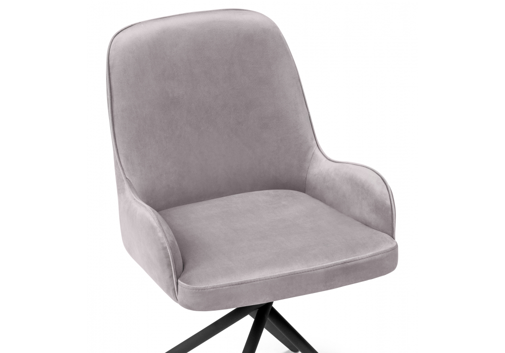 Стул на металлокаркасе Woodville Галтер MR-28, черный, ножки черные