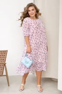 Платье шифоновое УК-2620-6 Фабрика Моды