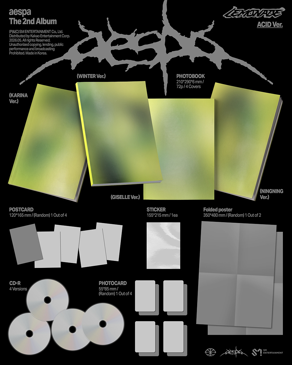 Альбом aespa - LEMONADE (ACID Ver.)