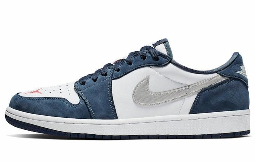 Кроссовки Jordan Air Jordan 1 Sb Low Midnight Navy Pu