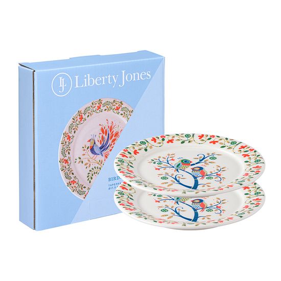 Набор тарелок love birds из коллекции birds of paradise в подарочной упаковке, D18 см, 2 шт.