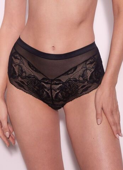 Трусики-стринги с завышенной линией талии Frozen Black (Размер: 44) (Цвет: черный)