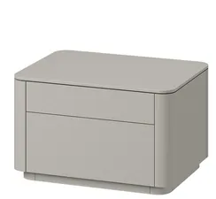 Тумба прикроватная Tammi 2 ящика ширина 60 см (серо-бежевый)
