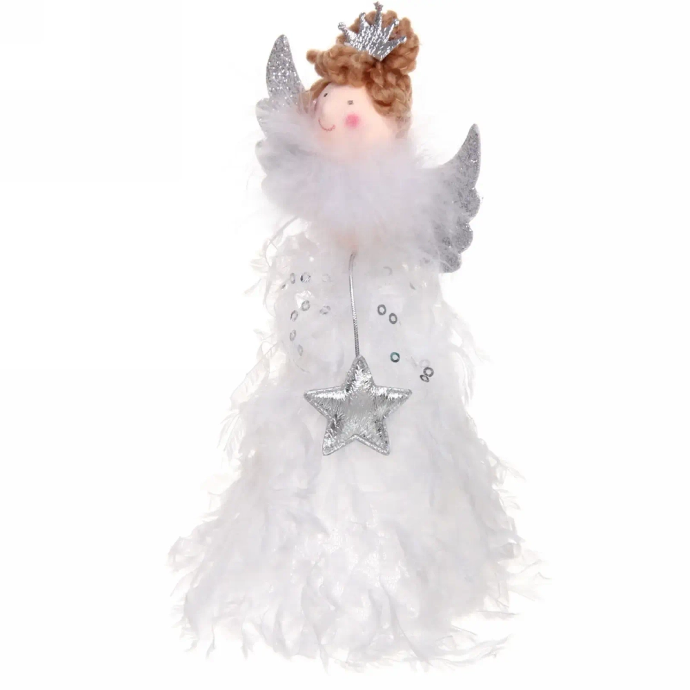 Фигурка новогодняя «Фея любви» 16 см, Белый