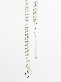 Massimo Dutti Серебристая цепочка, серебряный