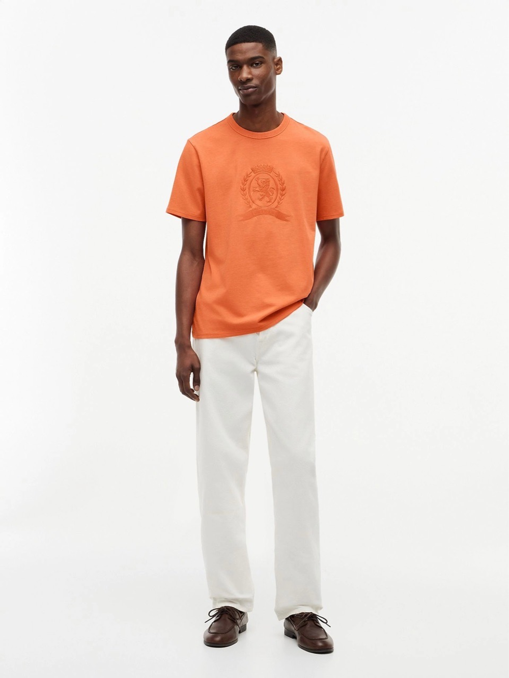 Футболка Tommy Hilfiger Laurel Leaf Logo Garment-Dyed Paradise Lily