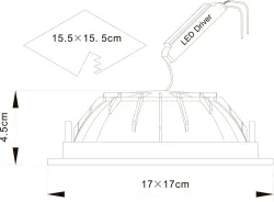 Встраиваемый светильник Arte Lamp