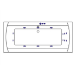 Акриловая ванна Excellent Aquaria Lux Smart 180x80 WAEX.AQU18.SMART