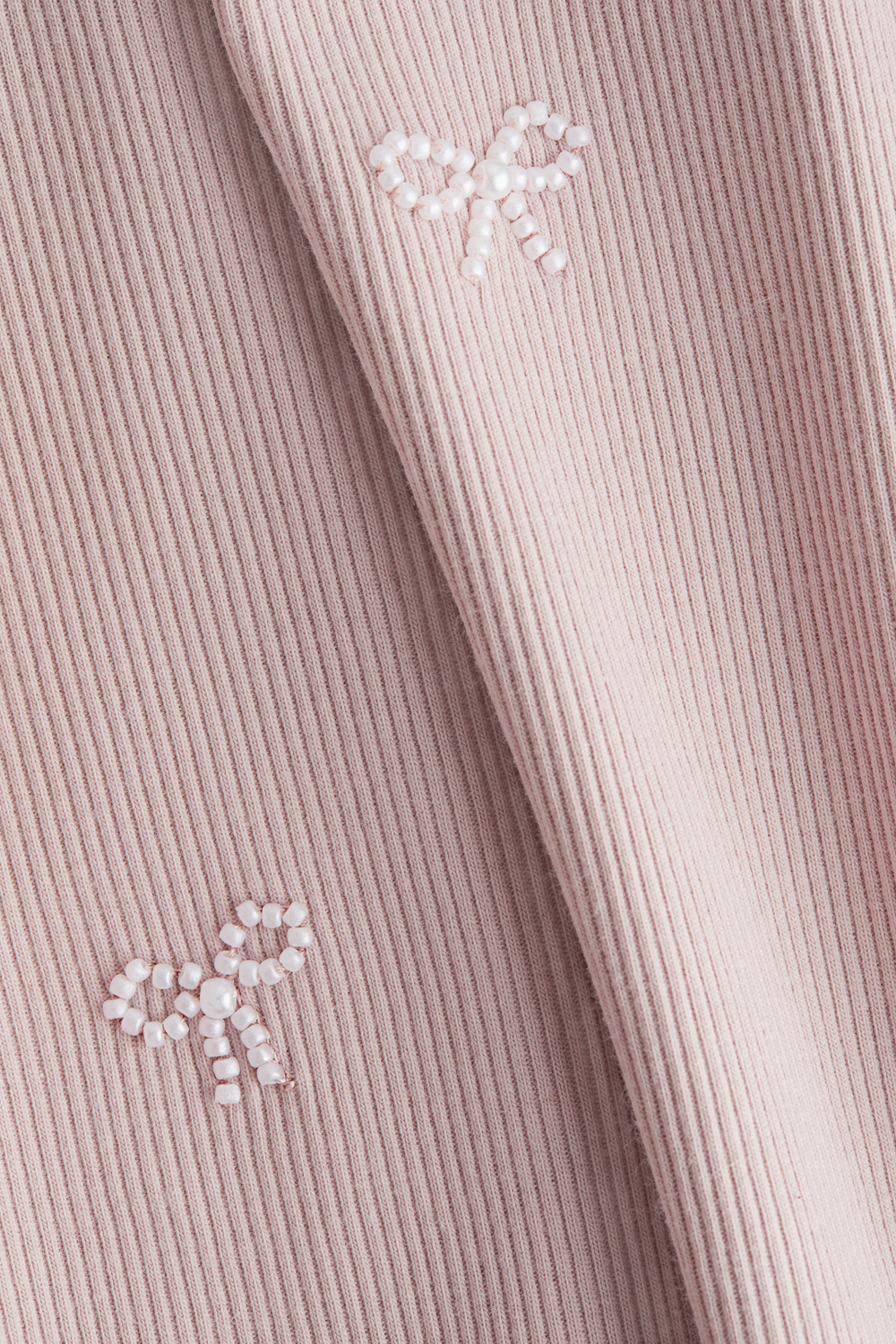 H&M Футболка с вышивкой, светло-розовый