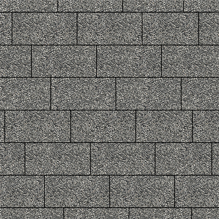 Тротуарная плитка ПРЯМОУГОЛЬНИК 300х150 мм - Гранит+ Серый с черным