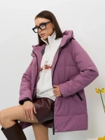 Куртка весенняя удлиненная с капюшоном