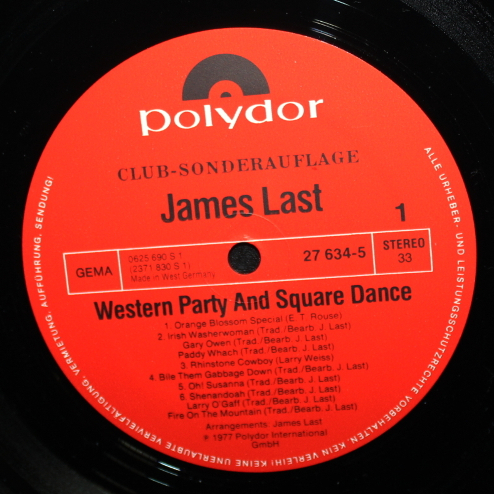 James Last / Western Party And Square Dance (LP)