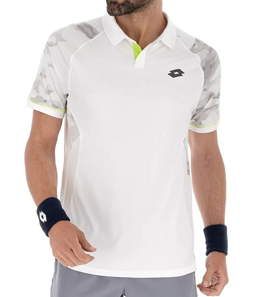Теннисное поло Lotto Tech II D1 Polo - bright white
