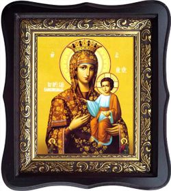 Самонаписавшаяся (Продромитисса, Ясская, Молдавская Афонская) икона Божьей Матери. Икона на холсте.