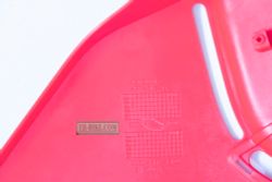 19030-KZZ-J00ZC. SHROUD, R. FR. Fairing Honda Rally250, RED *R292R*, No labels