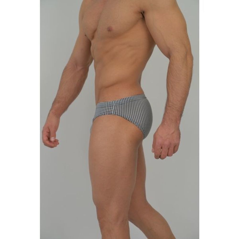 Мужские слипы черно-белые Boefje VB-43659