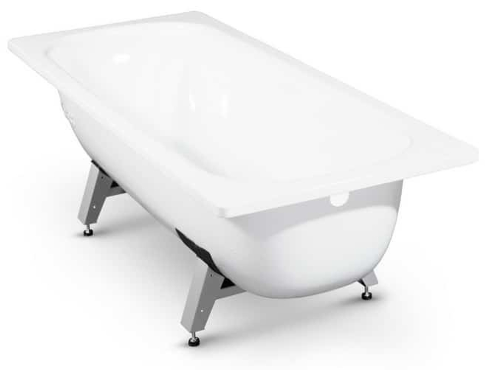Ванна стальная с антибак. покрытием DONNA VANNA c о/подставкой 160*70*40 (белая орхидея)ОР-61200
