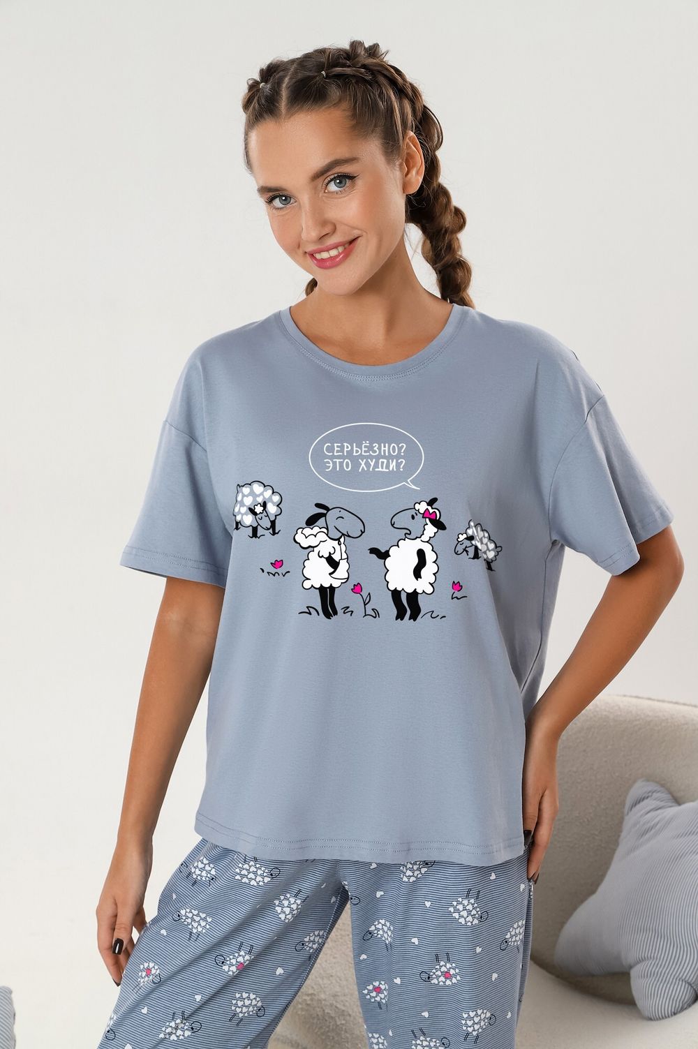 Костюм женский Долли-4 Виотекс СЕРЫЙ