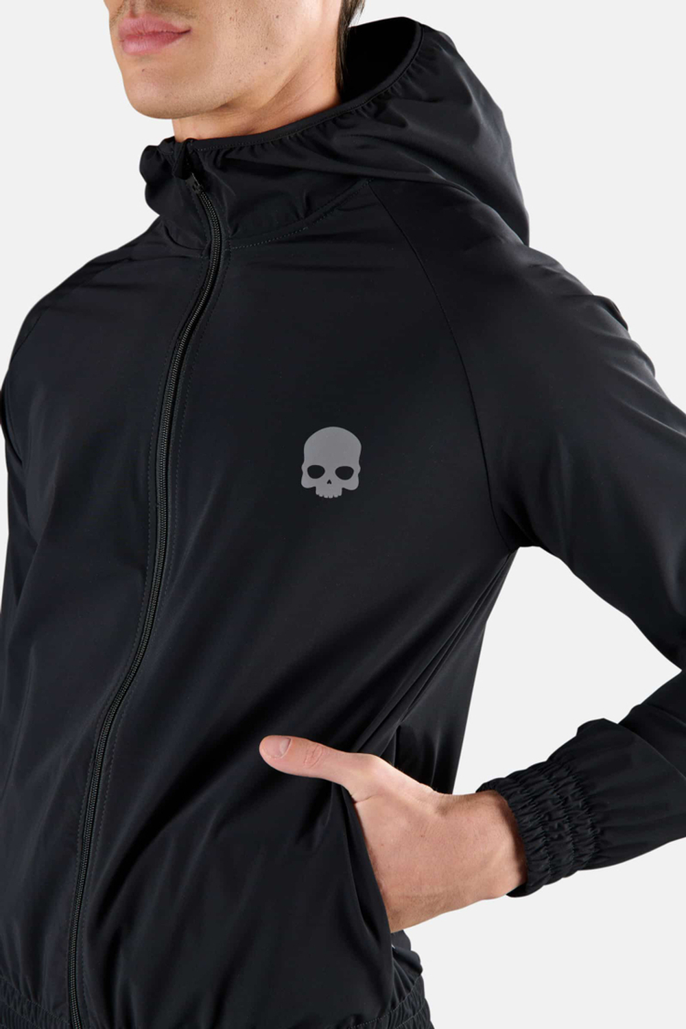 Теннисная кофта худи ветрозащитная Hydrogen TECH FZ SWEATSHIRT SKULL (TC0003-007)